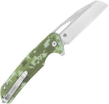 Kubey 10-8 Button Lock Digital Camo G10 Folding 14C28N Sheepsfoot Pocket Knife 363D