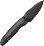 Kubey Pioneer Black Titanium Framelock DLC CPM-20CV Folding Knife 379C