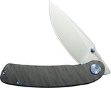 Kubey Momentum Framelock Flamed Titanium Folding Bohler M390 Pocket Knife 386C