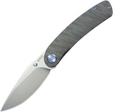 Kubey Momentum Framelock Flamed Titanium Folding Bohler M390 Pocket Knife 386C