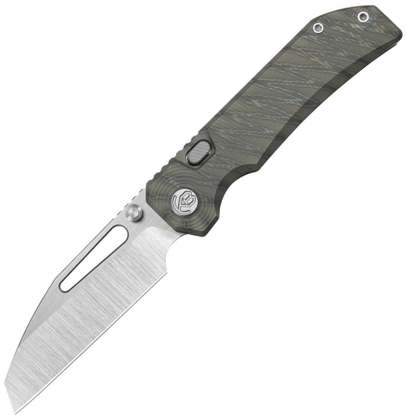 Kubey KB Knives Venom Flamed Titanium Folding Knife | Premium