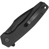 Kubey Calyce Linerlock Blackout G10 Folding 14C28N Drop Point Pocket Knife 901Y