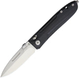 Lion Steel Big Daghetta D2 Tool Spear Pt Black G10 Folding Pocket Knife 8710BK