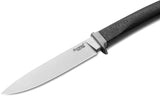 LionSTEEL AGO Carbon Fiber Bohler M390 Fixed Blade Knife w/ Sheath AG1CF