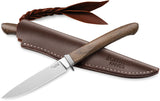 LionSTEEL AGO Green Micarta Bohler M390 Fixed Blade Knife w/ Sheath AG1CVG