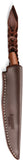 LionSTEEL AGO Natural Micarta Bohler M390 Fixed Blade Knife w/ Sheath AG1CVN