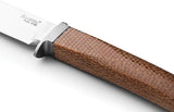 LionSTEEL AGO Natural Micarta Bohler M390 Fixed Blade Knife w/ Sheath AG1CVN