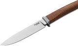 LionSTEEL AGO Natural Micarta Bohler M390 Fixed Blade Knife w/ Sheath AG1CVN