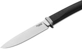 LionSTEEL AGO Black G10 Bohler M390 Fixed Blade Knife w/ Sheath AG1GBK