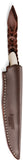 LionSTEEL AGO White Micarta Bohler M390 Fixed Blade Knife w/ Sheath AG1MW