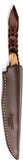 LionSTEEL AGO Olive Wood Bohler M390 Fixed Blade Knife w/ Sheath AG1UL