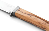 LionSTEEL AGO Olive Wood Bohler M390 Fixed Blade Knife w/ Sheath AG1UL