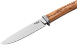 LionSTEEL AGO Olive Wood Bohler M390 Fixed Blade Knife w/ Sheath AG1UL