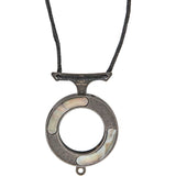 Mantis Vicious Circle Black Stonewash & Black Pearl Folding Neck Knife MK14SWBP