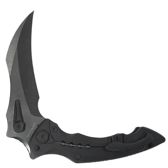 Maxace Hela Framelock Black Titanium Folding Bohler M390 Pocket Knife M20B