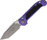 Microtech Automatic LUDT Gen III Knife Button Lock Purple Aluminum Apocalyptic M390MK Blade 113610APPU