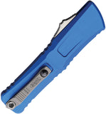 Microtech Automatic Combat Troodon Gen III OTF Knife Blue Aluminum Tanto Blade 114410BL