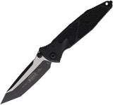 Microtech Socom Elite Linerlock Black Aluminum & Traction Folding Two-Tone Tanto Knife 1611T