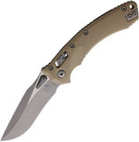 Microtech Amphibian Ram-Lok Tan Fluted G10 Folding Apocalyptic M390MK Pocket Knife 16151