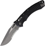 Microtech Amphibian Ram-Lok Black Frag G10 Folding Apocalyptic M390MK Serrated Pocket Knife 16980