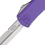 Microtech Automatic Hera II Mini OTF Knife Purple Aluminum Satin Bayonet Blade 1701M4PU