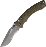 Microtech Amphibian Ram-Lok OD Green Frag G10 Folding Apocalyptic M390MK Serrated Pocket Knife 17026
