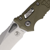 Microtech Amphibian Ram-Lok OD Green Frag G10 Folding Stonewash M390MK Pocket Knife 17029