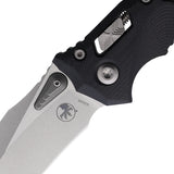 Microtech Amphibian Ram-Lok Black Frag G10 Folding Stonewash M390MK Pocket Knife 17037