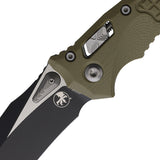 Microtech Amphibian Ram-Lok OD Green Frag G10 Folding Two-Tone M390MK Pocket Knife 17237