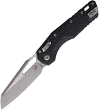 Microtech Standard Issue MSI Ram-Lok Tri-Grip Black Polymer Folding Apocalyptic M390MK Knife 210T10APPMBK