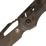 Microtech Standard Issue MSI Ram-Lok Tri-Grip Chocolate Camo Polymer Folding M390MK Knife 210T1PMCHCX