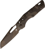 Microtech Standard Issue MSI Ram-Lok Tri-Grip Chocolate Camo Polymer Folding M390MK Knife 210T1PMCHCX