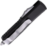 Microtech Automatic UTX-85 Steamboat Willie OTF Knife Black Aluminum Double Edge Blade 2321SB