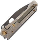 Medford 187 Framelock Rivets Tumbled Titanium Folding 20CV Knife 002VPD01TM