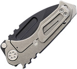 Medford Micro Praetorian Framelock Blue & Gray Titanium Folding CPM-3V Knife 0083PD37TM