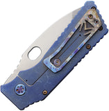 Medford TFF-1 Framelock Dark Blue Titanium Folding S45VN Pocket Knife 0144TQ37A2