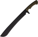Medford Machete OD Green G10 S7 Tool Steel Fixed Blade w/ Sheath 0597EQ10LE