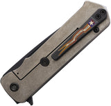 Medford TFF-4 Framelock Black G10 & Tumbled Titanium Folding S45VN Knife 1404PT01TM