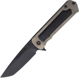 Medford TFF-4 Framelock Black G10 & Tumbled Titanium Folding S45VN Knife 1404PT01TM