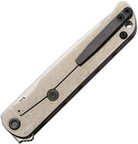 Medford T-Bone Framelock Tumbled Titanium & G10 Folding Tanto S45VN Knife 2154TT01TM