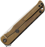 Medford T-Bone Framelock Bronze Titanium & Tortoise Shell Folding Tanto S45VN Knife 2154TT36A1