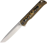 Medford T-Bone Framelock Bronze Titanium & Tortoise Shell Folding Tanto S45VN Knife 2154TT36A1