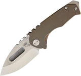 Medford Praetorian Genesis Bronze Titanium Handle Framelock Folding Knife 51