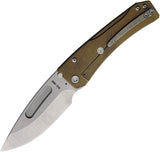 Medford Slim Midi Framelock Left Hand Bronze Folding Pocket Knife L2014TD36A1