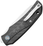 MKM-Maniago Knife Makers ICE Linerlock Carbon Fiber Folding MagnaCut Pocket Knife ICCF