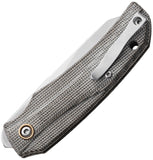 MKM-Maniago Knife Makers ICE Linerlock Green Micarta Folding MagnaCut Pocket Knife ICGC