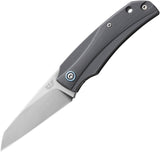 MKM-Maniago Knife Makers ICE Linerlock Grey G10 Folding MagnaCut Pocket Knife ICGGY