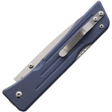 1881 Knifeworks Route 66 Lockback Denim Blue G10 Folding S45VN Drop Pt Pocket Knife S005