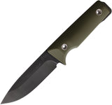 1881 Knifeworks By Medford The San OD Green G10 1095CV Fixed Blade Knife S036
