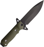 1881 Knifeworks By Medford AIO 2 OD Green G10 1095CV Fixed Blade Knife S037